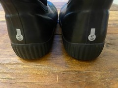 Bogs Prairie Solid Black Leather Rubber Rebound Waterproof Rain Winter Pull On