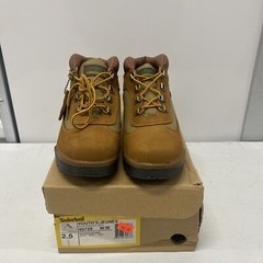 TIMBERLAND Field Boots Sun Dance Brown Wheat Nubuck Tan Size 2.5 Youth NEW