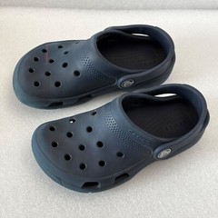 Crocs Iconic Comfort Classic Clogs Slip on Sandals Kids Size C 12 Children Blue