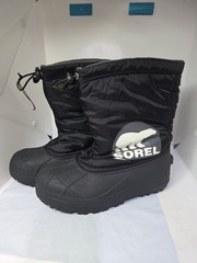 Sorel Snow Commander Youth 6.0Black, Grill/Noir G Winter Boots NY1824-011 Size 6