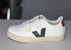 Veja Recife Chromefree Leather White Navy &Red/Kids Size 4/Women’s 5-5 1/2/ #98