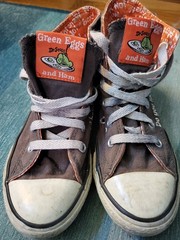 Converse Dr. Seuss Green Eggs & Ham High Top Sneakers Kids US 13