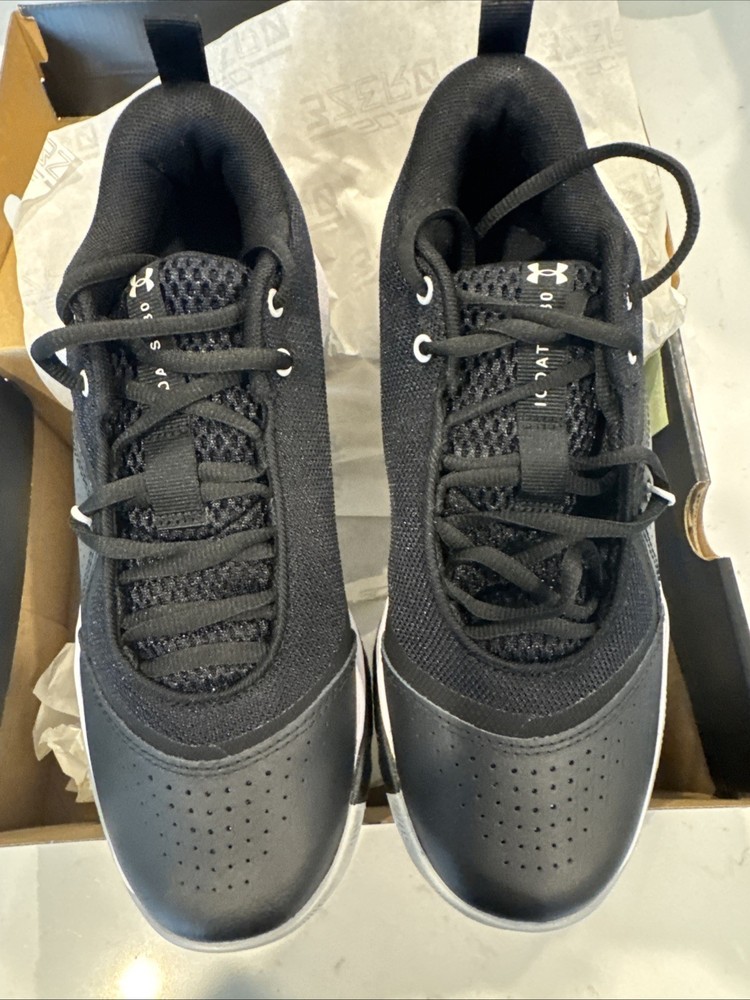 Under Armour GS SC 3Zero IV Black Athletic Basketball Shoes Size 6.5Y Kids New
