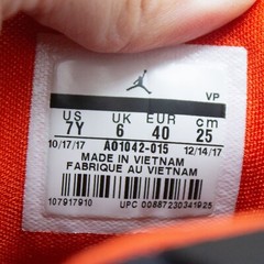 Jordan Why Not? Zero.1 Triple Double Black Orange Sneakers Youth Size 7Y