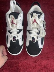 Air Jordan 6 Retro Low Gg Size 4.5 White / Sport Fuchsia Black