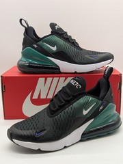 Nike Air Max 270 Black Evergreen Aura White Kids Size 5Y / Womens 6.5 943345-042
