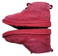UGG Neumel II Kids Boot Red Suede 100% Authentic Size 3 Unisex
