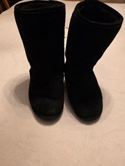 Bearpaw Youth Black Tall Boot Size 5 Unisex