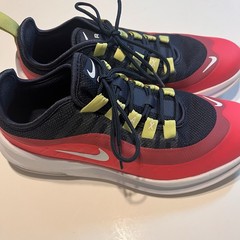 Nike Air Max Axis Youth 5.5Y Running Shoes Navy Red Lime Athletic Sneakers Sport