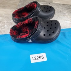 Crocs Classic Lined Buff Check Kids Clogs Sz 9 C9 Rubber Slingback Round Toe