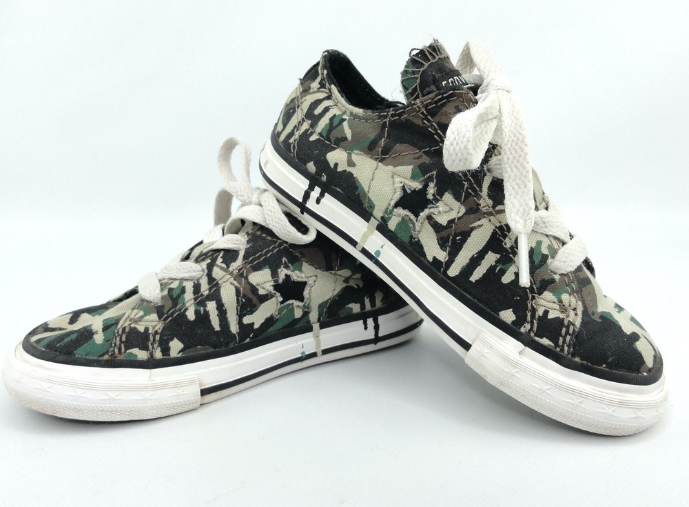 Converse One Star Chuck Taylor Infant 8 Low-Top Canvas Shoes Camouflage 727280FT
