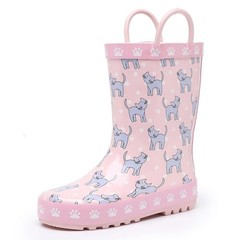 LANCDON Toddler Rain Boots with Easy-On Handles – Waterproof Premium Natural …