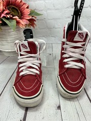 Vans off the wall Red High-Top Graphic Sk8-Hi Sneakers kids 2 unisex skater