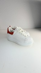 Alexander McQueen Oversized Sneakers Kids EU 27/ US 10 White Red Leather Shoes