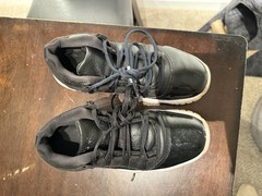Jordan Air Jordan 11 Low Black Leather Sneakers Unisex Kids 5Y 528896-012
