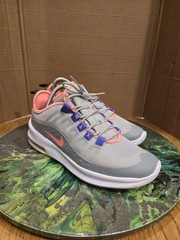 Nike Air Max Axis AH5222-015 Gray Pink Blue Kids Sneakers Size 6Y