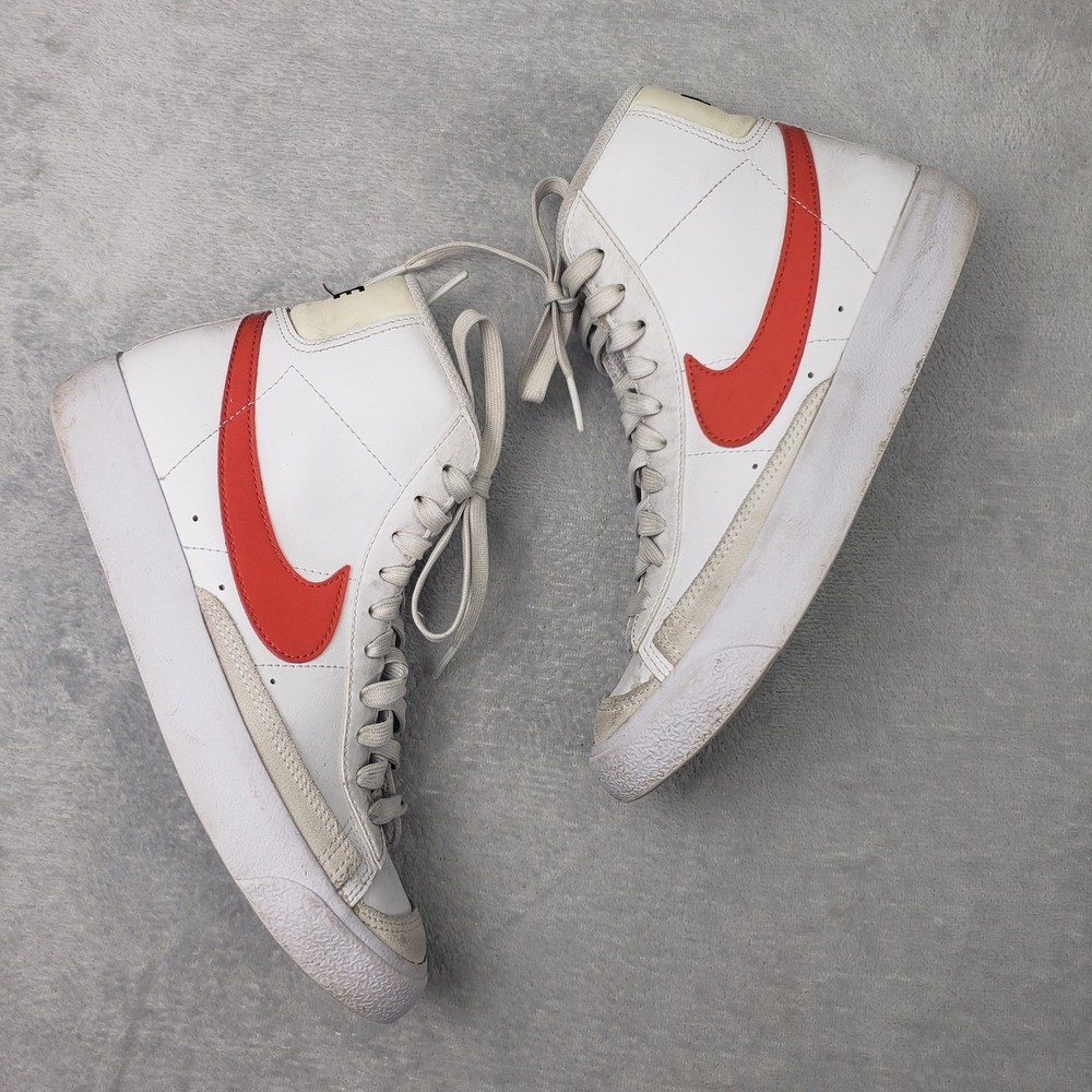 Nike Blazer 77 Mid Kids Swoosh High Top Sneakers DA4086 110 Kids 5Y Youth Shoes