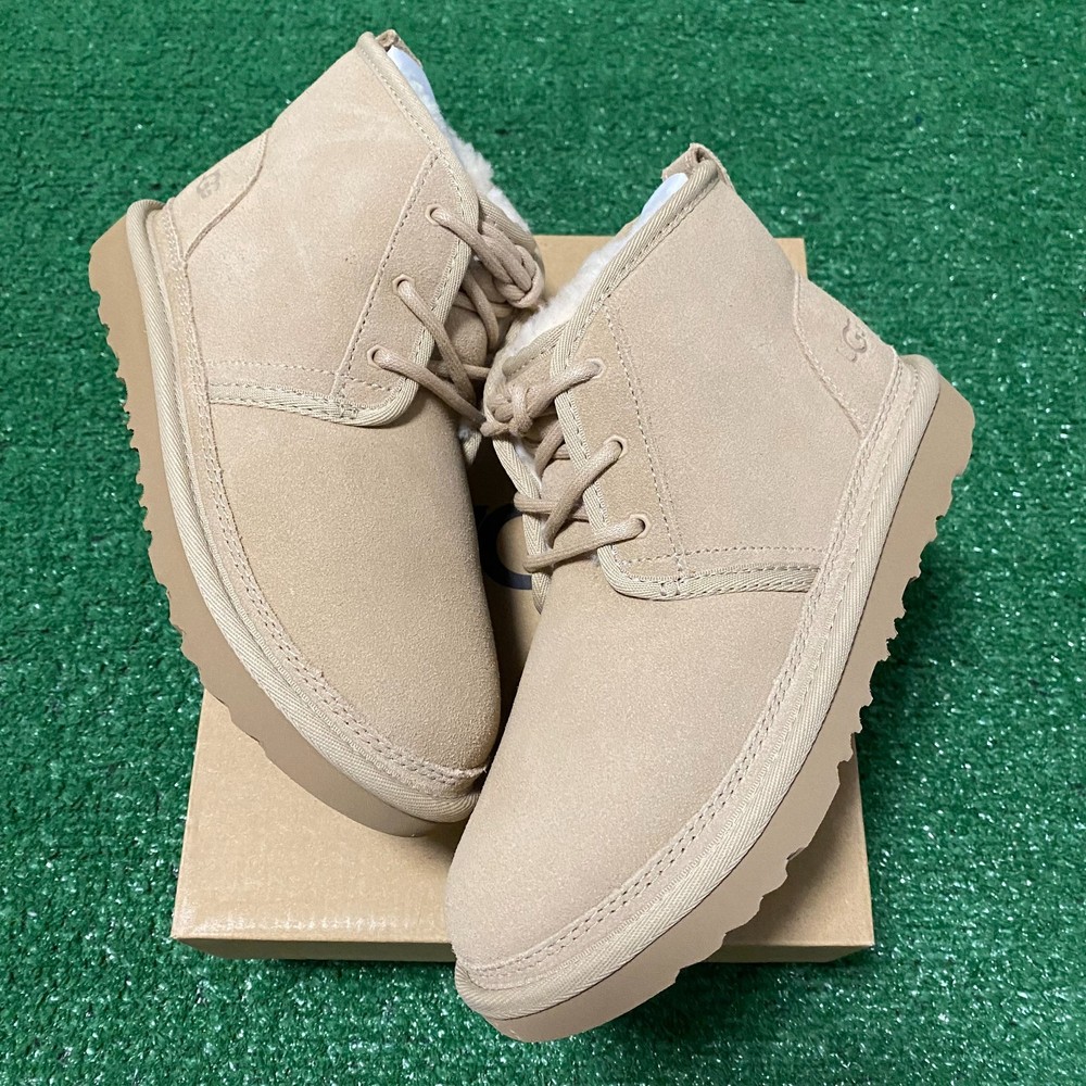Size 5 – UGG Neumel II Boot Sand Kids 1017320K-SAN Round Toe Lace Up Ship Fast!
