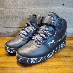 Fila Vulc 13 Marble 3CM00488-013 Black Basketball Kids Sneakers Size 5 Shoes