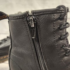 Dr Martens 1460 J Kids Black Leather Side Zip Combat Boots 1 UK 2 US 33 EU