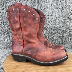 Smoky Mountain Western Boots Youth 2.5 D Leather Cowboy Rodeo Red 3477C