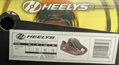 Heelys Piper Mid Top Sneaker, Burgundy, Youth 1