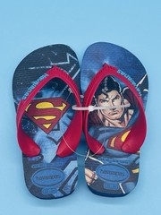 Havaianas Superman Non Slip Flip Flops Sandals child USA size 9C