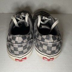 Vans Doheny Black Gray & White Checker Skate Shoes Youth Size 4 Checkerboard