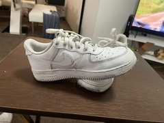Nike Force 1 (PS) Size 3Y White/White-White 314193-117 Fast Shipping