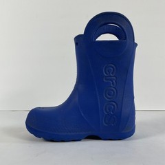 CROCS Handle It Rain Boot Little Kids Size C10 Blue Pull On Waterproof