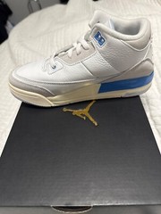 Jordan 3 Retro – 3Y – summit white/hydrogen blue (Lucky Shorts)