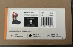 *NIB* Bogs Big Kids Tie Dye Waterproof Snow Boots US Size 6