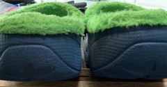 CROCS Junior 3 Faix Fur Lined slip on clogs no straps