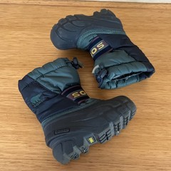 Sorel Kids Flurry Waterproof Snow Duck Boots US 6 UK 5.5 EU 21.5 Blue Winter Ski