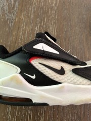 Airmax Nikes Toddler 6.5 Hook & Loop Closure Logo Black White CW1629-100