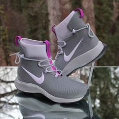 Nike Binzie Boot Smoke Grey Size 5Y Violet Frost BQ5380-003