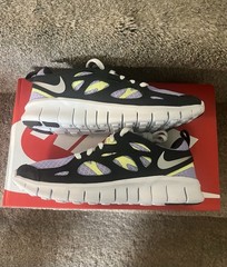Nike Free Run 2 Purple Pulse Silver Black Youth SZ 5.5Y/ Women’s 7 DD0163-500