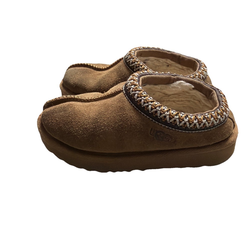 UGG Unisex Kids Slipper, Size 10- Chestnut SRG