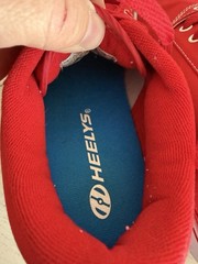 Heelys Pro 20 Prints Red Checkered Skate Shoes Size 7 Youth Sneakers