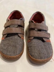 Livie & Luca Brown Hayes Shoes w/ Orange Insoles, Size 1Y