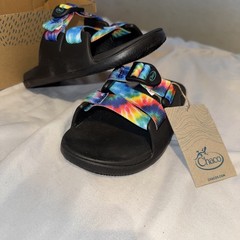 Chaco Chillos Slide – Dark Tie Dye – Kids Size 5