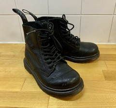 Dr. Martens 1460 Pascal Mono 8-Eye Combat Boot Toddler US 9 Black Virginia