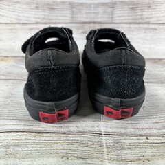 Vans Old Skool V Kids Black Hook & Loop Skate Shoes Sneakers US Kids 1.0