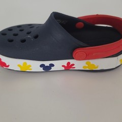 CROCS Disney Fun Lab Mickey Clog Child Size 9 Navy Bllue