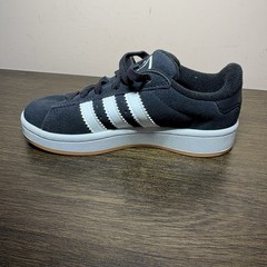 Adidas Campus Youth Size 1 Black White Suede Gum Sole Sneakers NWOB