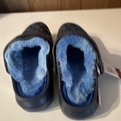Joybees Kids Varsity Lined Clog Black Blue EU 32.5 Faux Fur Machine Washable