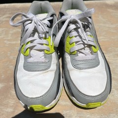 Nike Air Max 90 OG VOLT Gray Neon Green Yellow CD6864-101 | Young Boys Sz 6.5Y