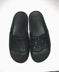 CROCS Junior Size 5 Black Iconic Comfort Slides Water Proof