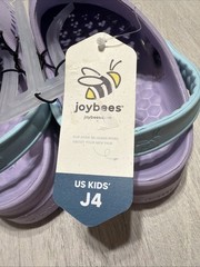 Joybees Kids‘ Dylan Slip-On Clogs – Sky Blue/Lilac Purple -size J4