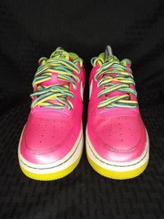 Nike Air Force 1 Pink Blast Volt Youth Size 7Y CW5761 600 No box